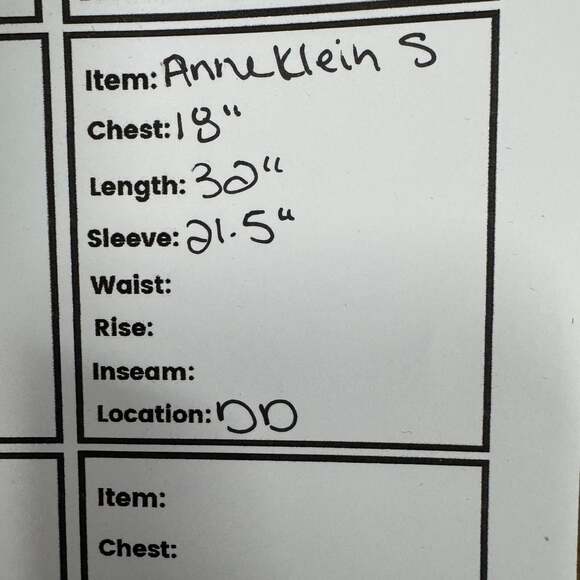 Anne Klein Vintage Blue Plaid Wool Jacket Cardigan - Picture 8 of 8